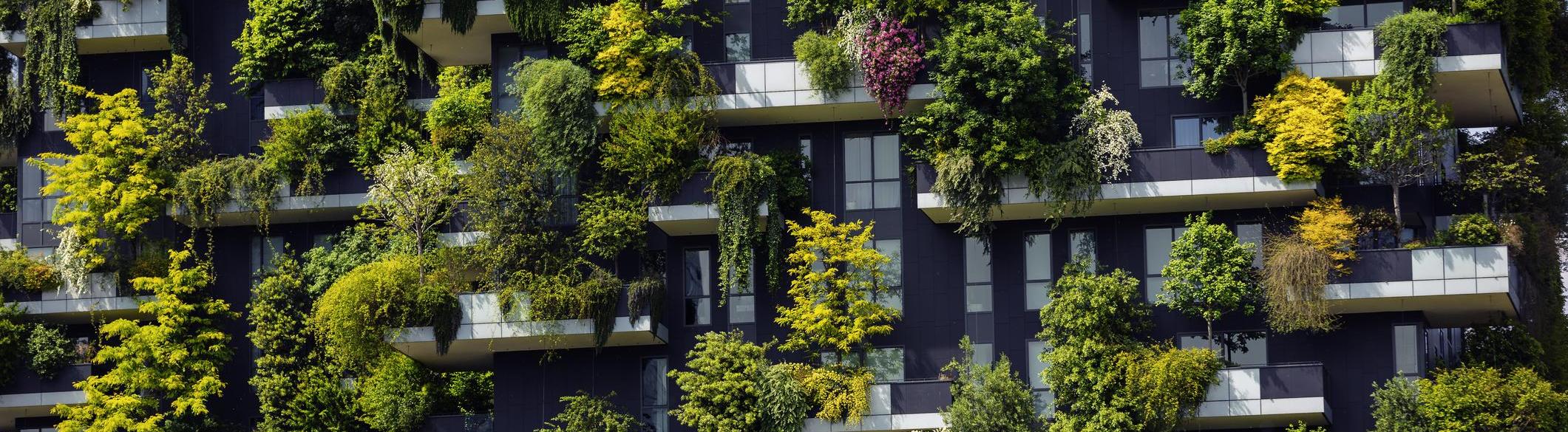 forêt verticale sur un gratte-ciel